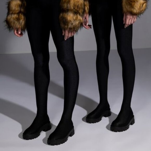 AZALEA WANG HOLLYWOD  DISCO PANT BOOT ( BRAND NEW !!! ) - Picture 1 of 8